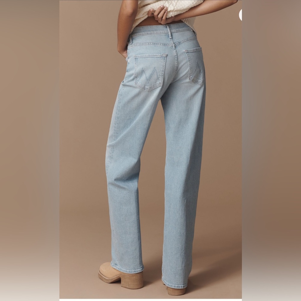 MOTHER The Maven Sneak High Rise Straight Leg Jeans